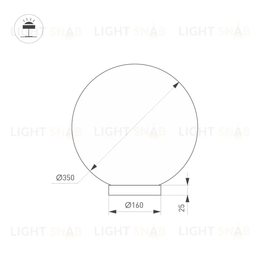 Настольная лампа Arlight SP-SILKA-TAB-R350-11W Warm2700 (WH, 330 deg, TOUCH-DIM) (IP20, Натуральный шелк) 056889 056889