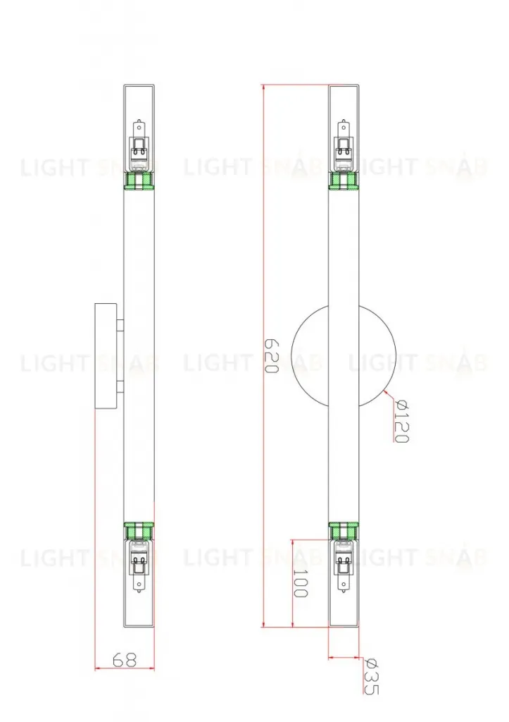 Настенный светильник Freya Match FR6109WL-02G FR6109WL-02G