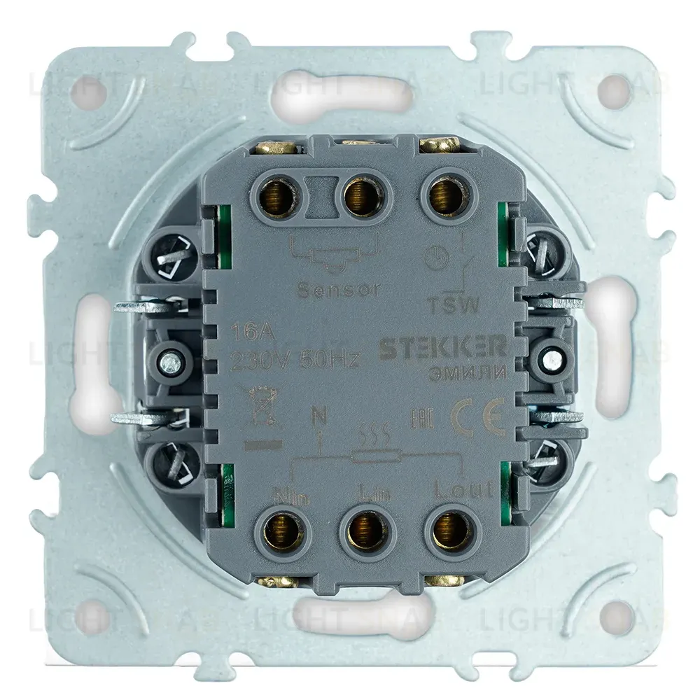 Терморегулятор механический Stekker Эмили RSW00-5120-01 белый фарфор, soft touch 50711 50711
