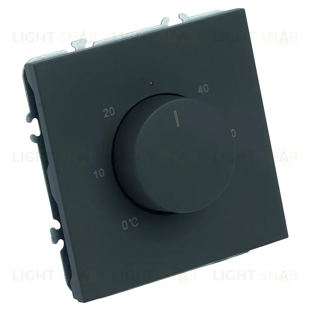 Терморегулятор механический Stekker Эмили RSW00-5120-05  черный уголь, soft touch 50713 50713