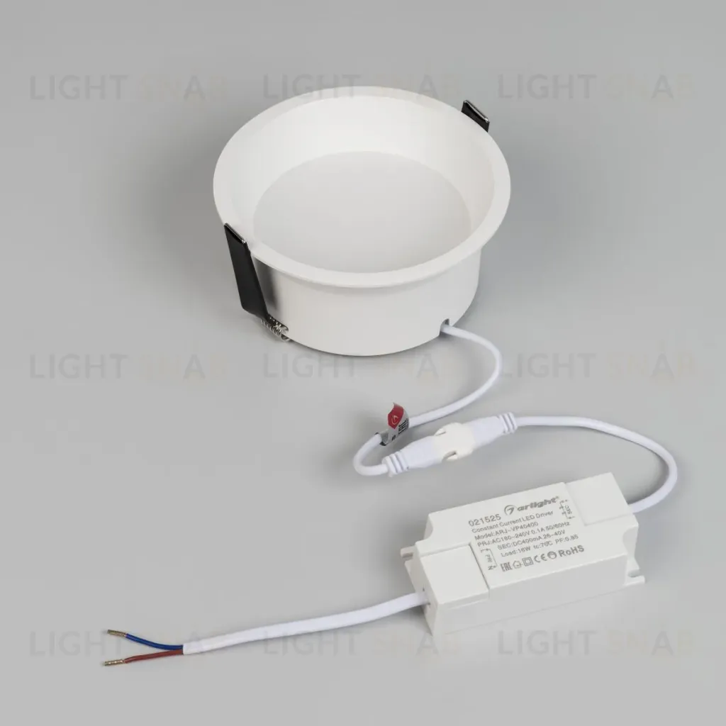 Встраиваемый светильник Arlight MS-BREEZE-BUILT-R125-16W Day4000 (WH, 90 deg, 230V) (IP20 Металл) 035613(1) 035613(1)