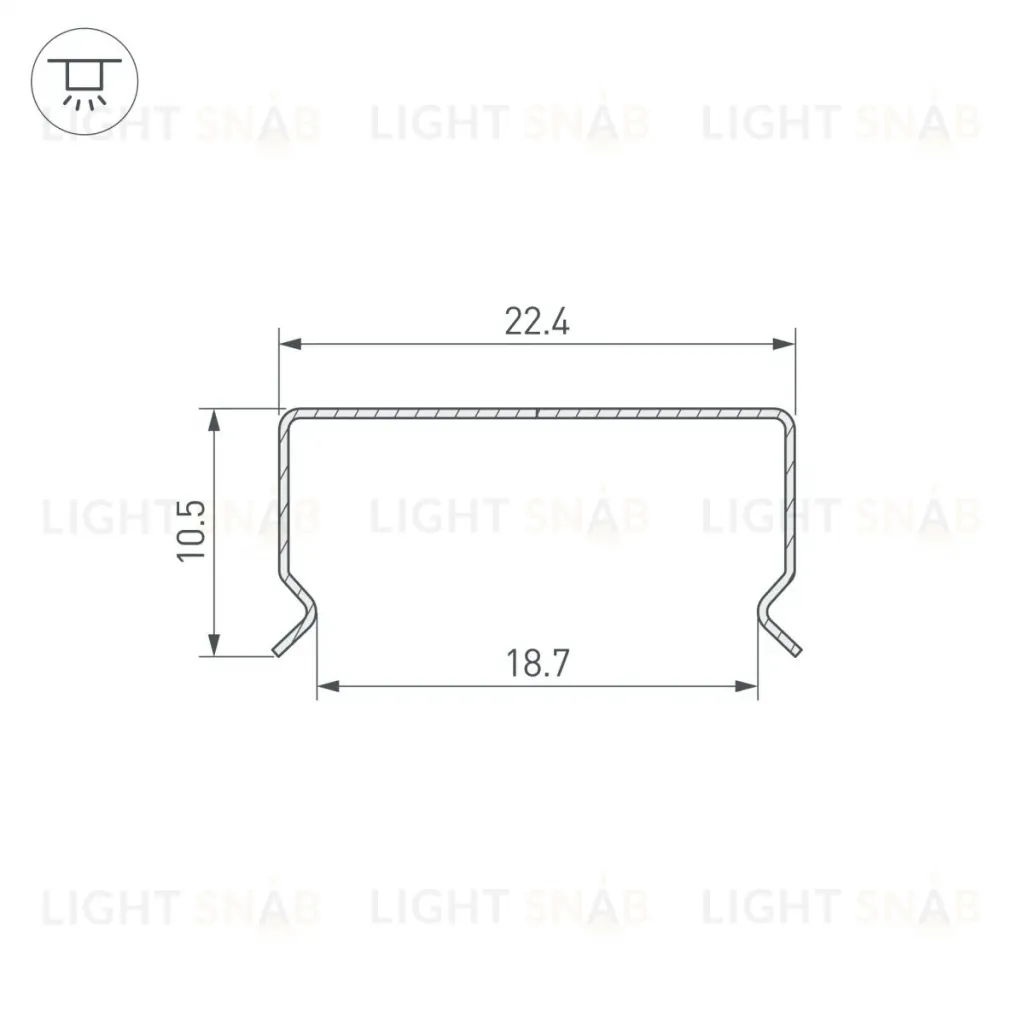 Профиль Arlight гибкий WPH-FLEX-2020-1000 (Сталь) 062625 062625