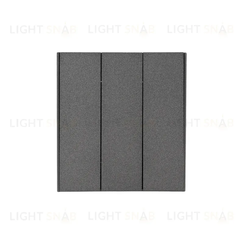 Выключатель STRONG 3 кл 10А с/у графит KRANZ KR-78-0707-6 KR-78-0707-6
