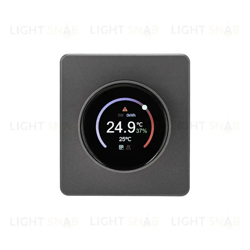 Терморегулятор ROUND Wi-Fi с/у титан KRANZ KR-78-0728-2 KR-78-0728-2