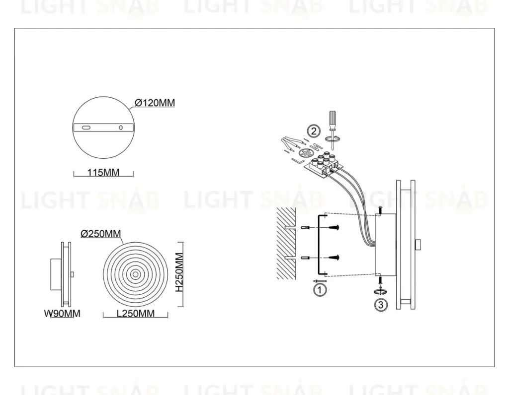 Настенный светильник Ambrella Light High Light Crystal LH31112 LH31112