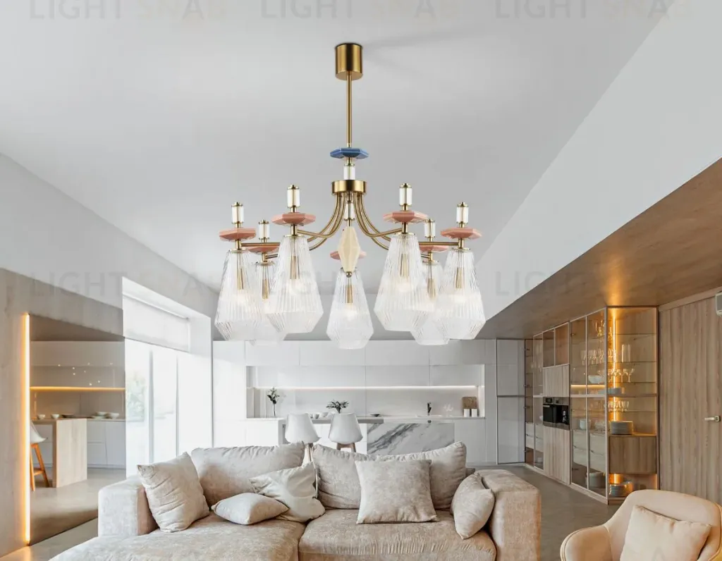 Люстра на штанге Ambrella Light High Light Ceramo Modern LH53184 LH53184