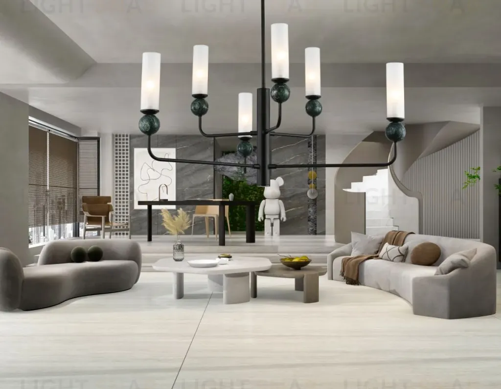 Люстра на штанге Ambrella Light High Light Ceramo Modern LH53274 LH53274