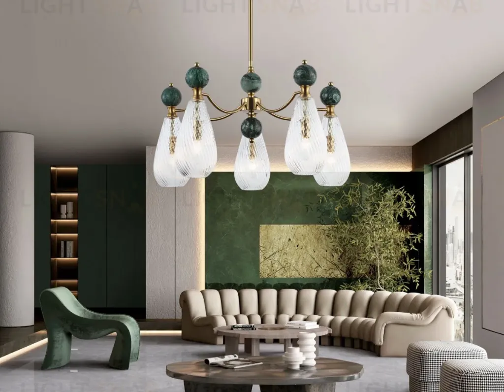 Люстра на штанге Ambrella Light High Light Ceramo Modern LH53292 LH53292