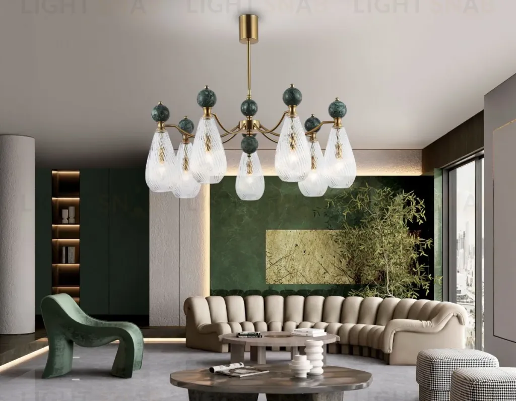 Люстра на штанге Ambrella Light High Light Ceramo Modern LH53293 LH53293