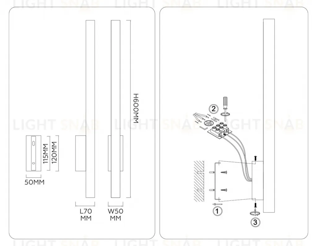 Настенный светильник Ambrella Light High Light Ceramo Modern LH53625 LH53625