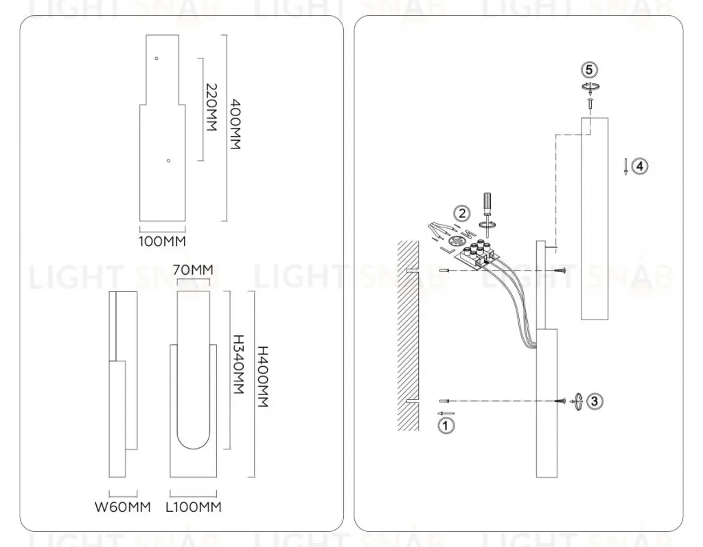 Настенный светильник Ambrella Light High Light Ceramo Modern LH53697 LH53697