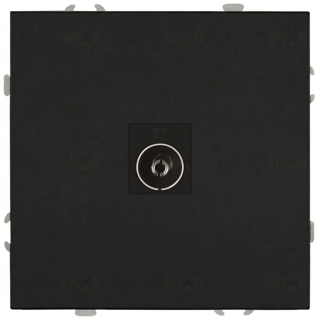Розетка Эра Galaxy 15-3101-05 TV одиночная IP20 антрацит Б0070723 Б0070723
