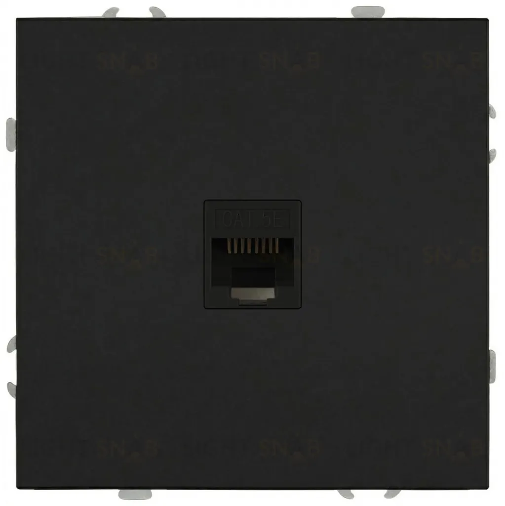 Розетка Эра Galaxy 15-3107-05 информационная RJ45 IP20 антрацит Б0070743 Б0070743
