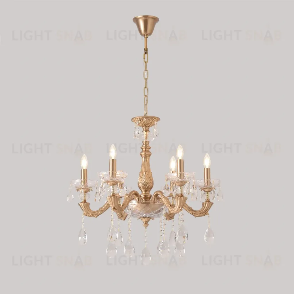 Подвесная люстра Crystal Lux ELIZABETH SP6 BRASS ELIZABETH SP6 BRASS