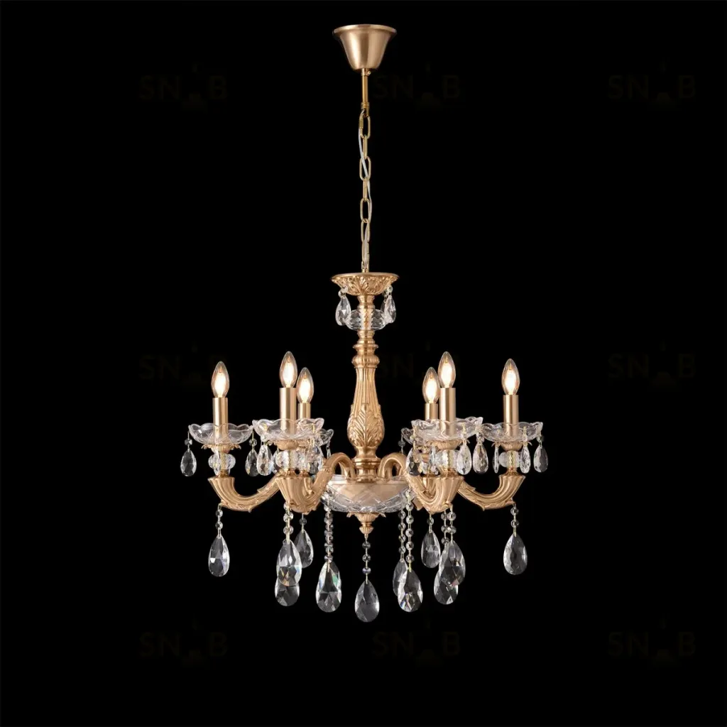 Подвесная люстра Crystal Lux ELIZABETH SP6 BRASS ELIZABETH SP6 BRASS