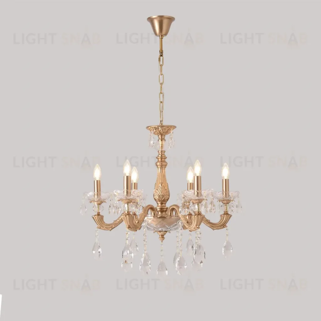 Подвесная люстра Crystal Lux ELIZABETH SP6 BRASS ELIZABETH SP6 BRASS