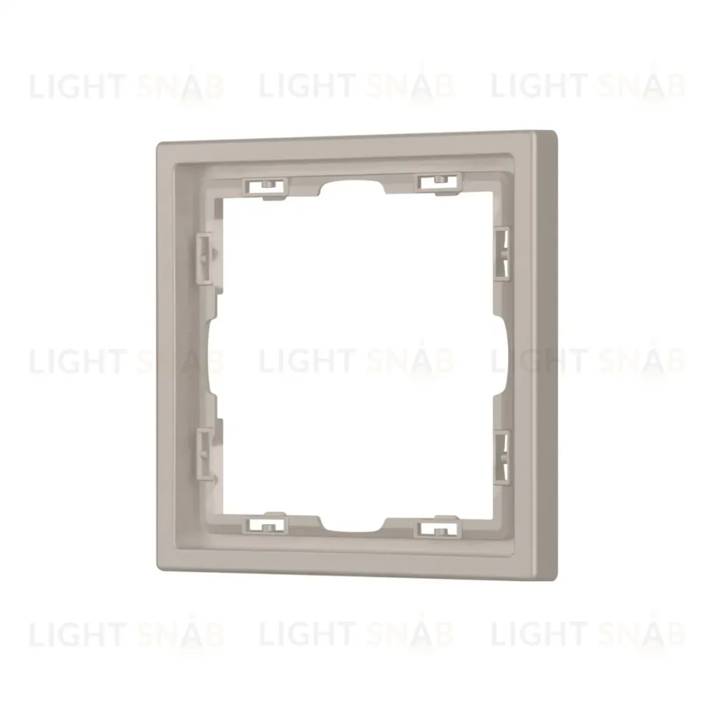 Рамка универсальная пластиковая софт-тач 1 пост кашемир Arlight FRM-SFPL-1-CA 059454(1) 059454(1)