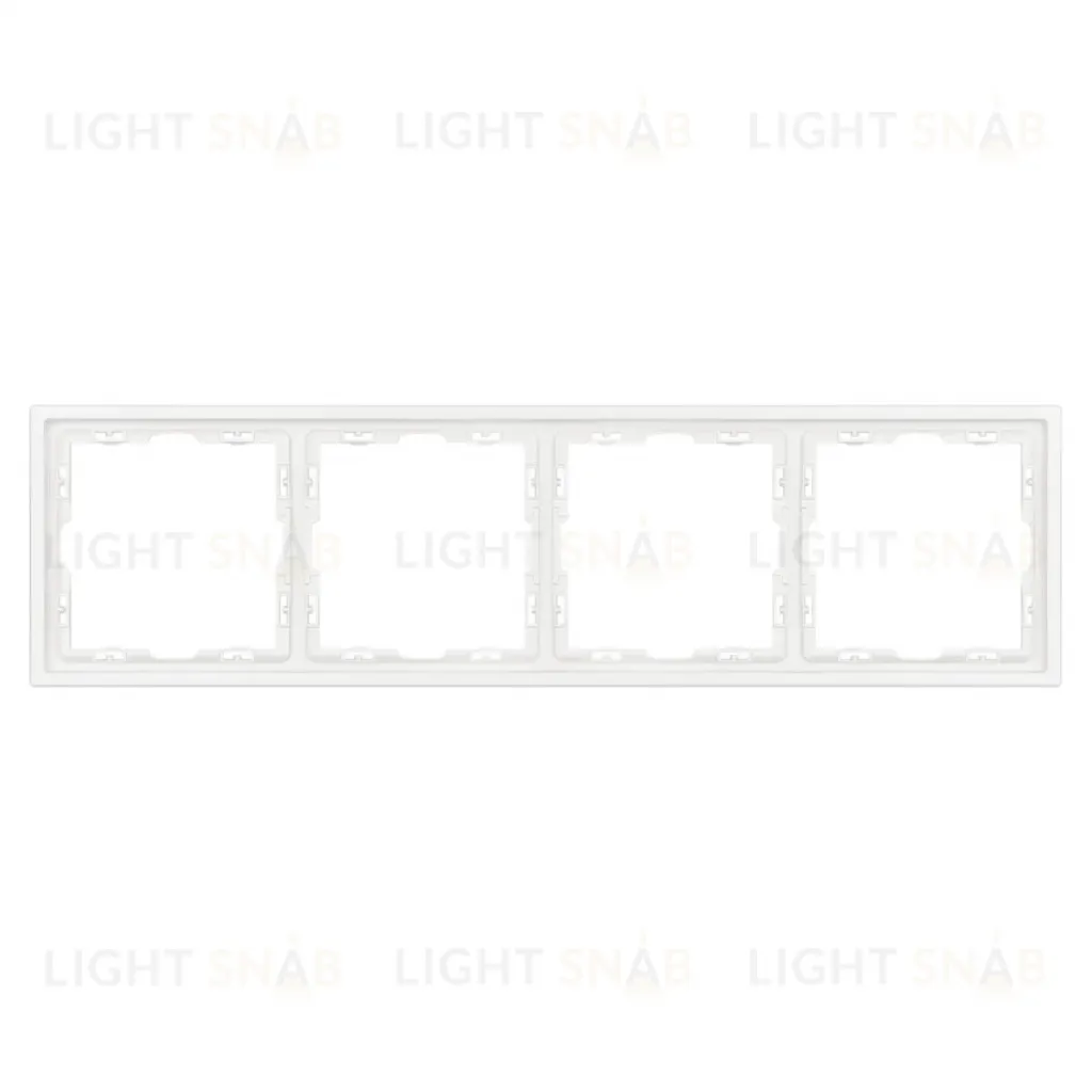 Рамка универсальная пластиковая софт-тач 4 поста белый кварц Arlight FRM-SFPL-4-WH 054223(1) 054223(1)