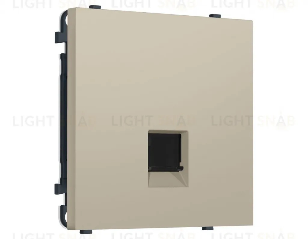 Комплект механизма телефонной розетки SIGMA Кашемир RJ-11 Ambrella Volt MS352030 (SP3520, PR190) MS352030