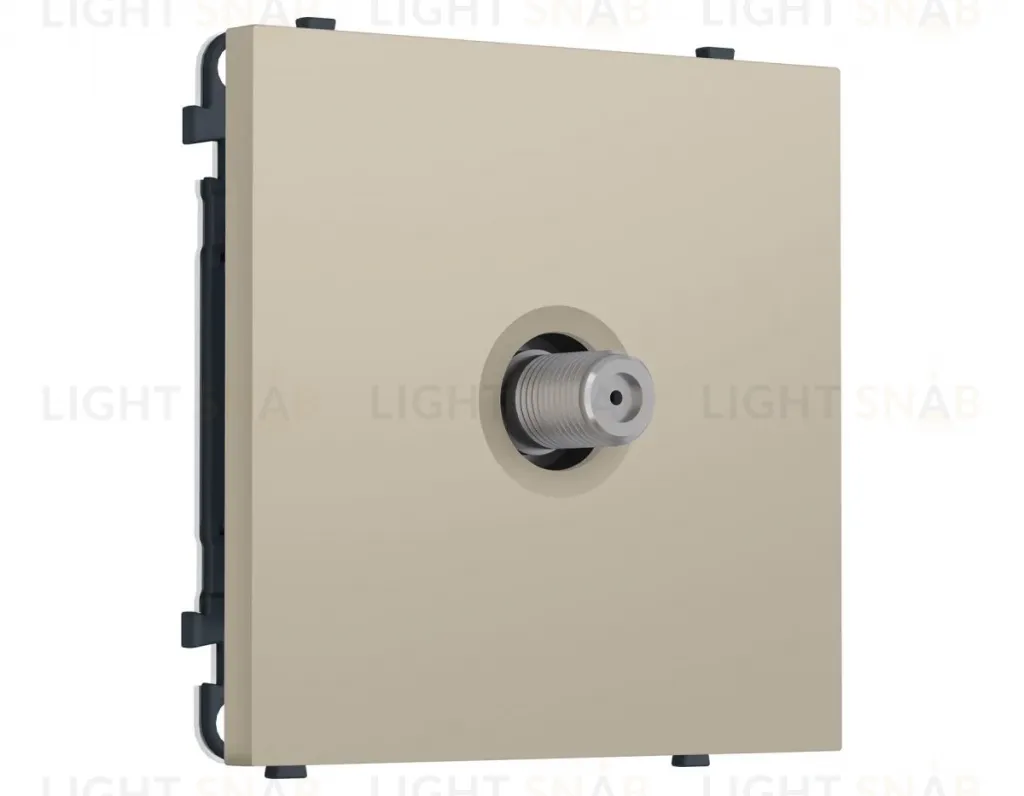 Комплект механизма TV розетки SAT SIGMA Кашемир 5-2400MHz 3.5dB QUANT PRO Ambrella Volt MS353050 (SP3530, PR215) MS353050
