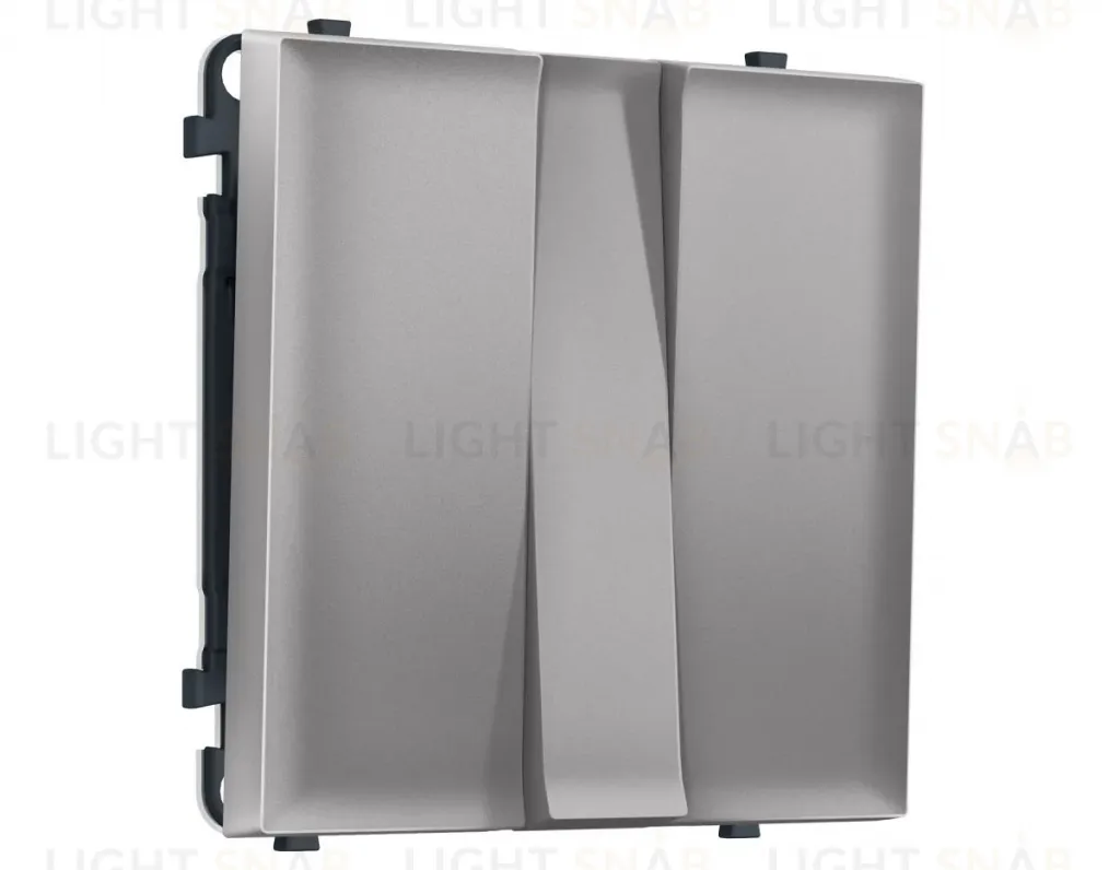 Комплект механизма 3-кл выключателя SIGMA Сталь матовый 10A-250V QUANT PRO Ambrella Volt MS505010 (SP5050, PR133) MS505010