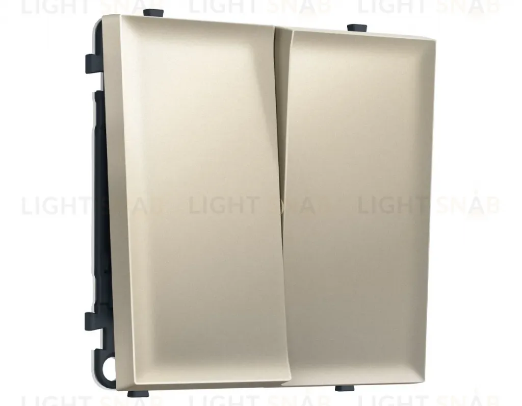 Комплект механизма 2-кл проходного выключателя SIGMA Шелк 10A-250V QUANT PRO Ambrella Volt MS543020 (SP5430, PR120) MS543020