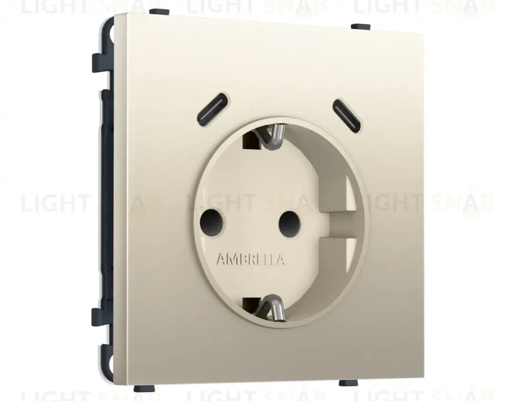 Комплект механизма электрической розетки SIGMA Шелк 2USB С+C 20W Ambrella Volt MS550510 (SP5505, PR165) MS550510
