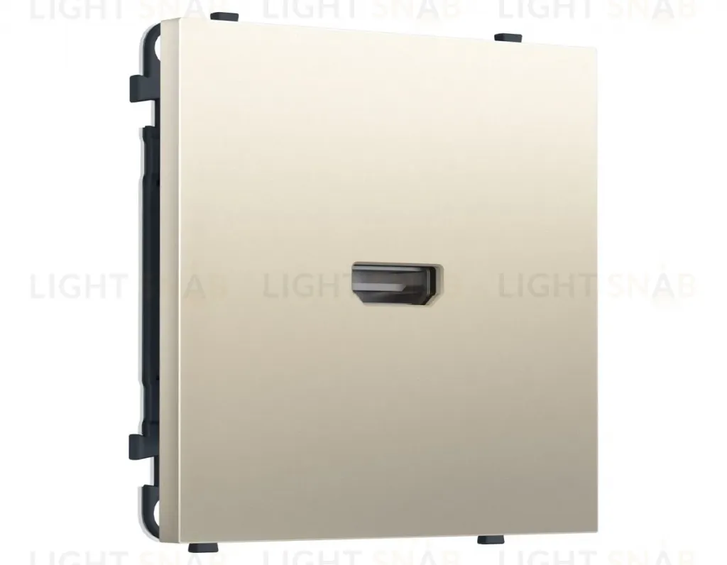 Комплект механизма розетки HDMI 2.1 SIGMA Шелк 30V/900MS 4K-120HZ 8K-60Hz QUANT PRO Ambrella Volt MS554030 (SP5540, PR223) MS554030
