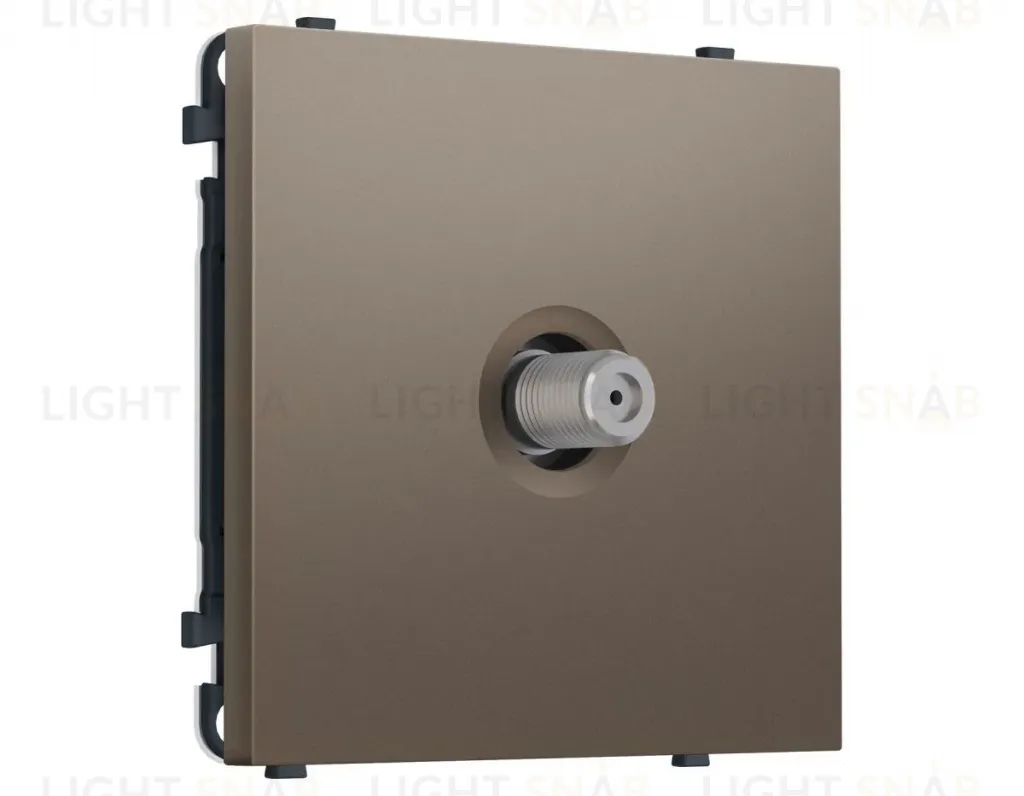 Комплект механизма TV розетки SAT SIGMA Темная бронза матовый 5-2400MHz 3.5dB QUANT PRO Ambrella Volt MS643050 (SP6430, PR215) MS643050