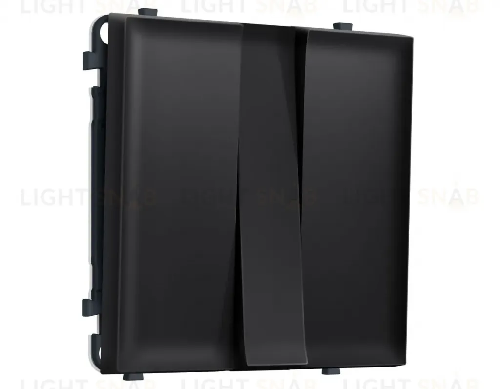 Комплект механизма 3-кл выключателя SIGMA Черный матовый 10A-250V QUANT PRO Ambrella Volt MS805010 (SP8050, PR133) MS805010