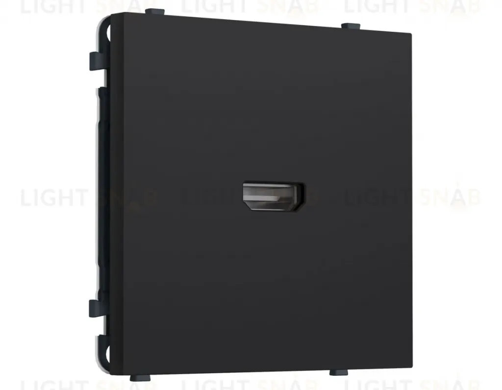 Комплект механизма розетки HDMI 2.1 SIGMA Черный Мягкое касание 30V/900MS 4K-120HZ 8K-60Hz QUANT PRO Ambrella Volt MS994030 (SP9940, PR223) MS994030