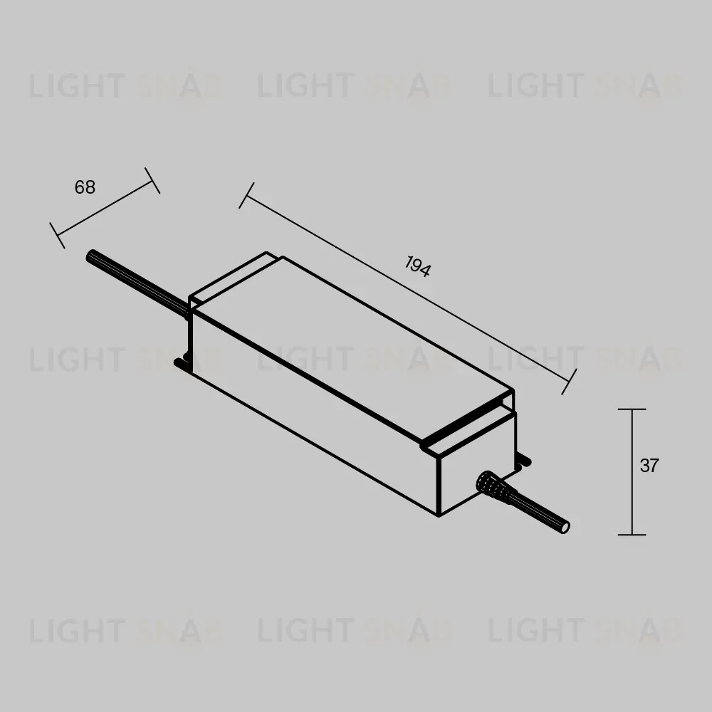 Источник напряжения Maytoni Led Strip PSL026 24В 200Вт IP67 822021 822021
