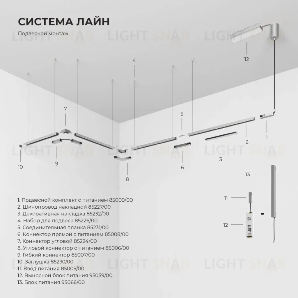 Трековый магнитный светильник Elektrostandard Line Magnetic 85527/01 4690389220661 a072702 4690389220661