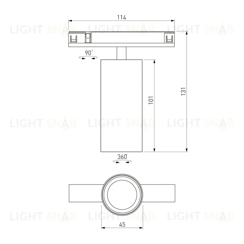 Трековый магнитный светильник Elektrostandard Line Magnetic 85525/01 4690389220630 a072699 4690389220630