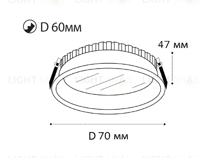 Встраиваемый светильник Italline IT06-6037 white 4000K IT06-6037 white 4000K