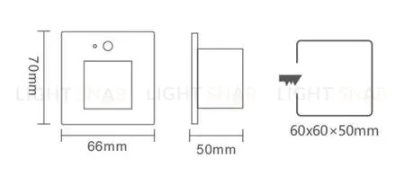 Подсветка для лестниц с датчиком движения Italline IT015-0308 white IT015-0308 white