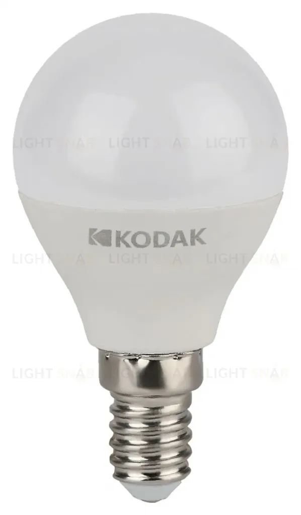 Лампа светодиодная Kodak LED P45-7W-840-E14 K 7Вт шар нейтральный белый свет Е14 Б0057612 Б0057612