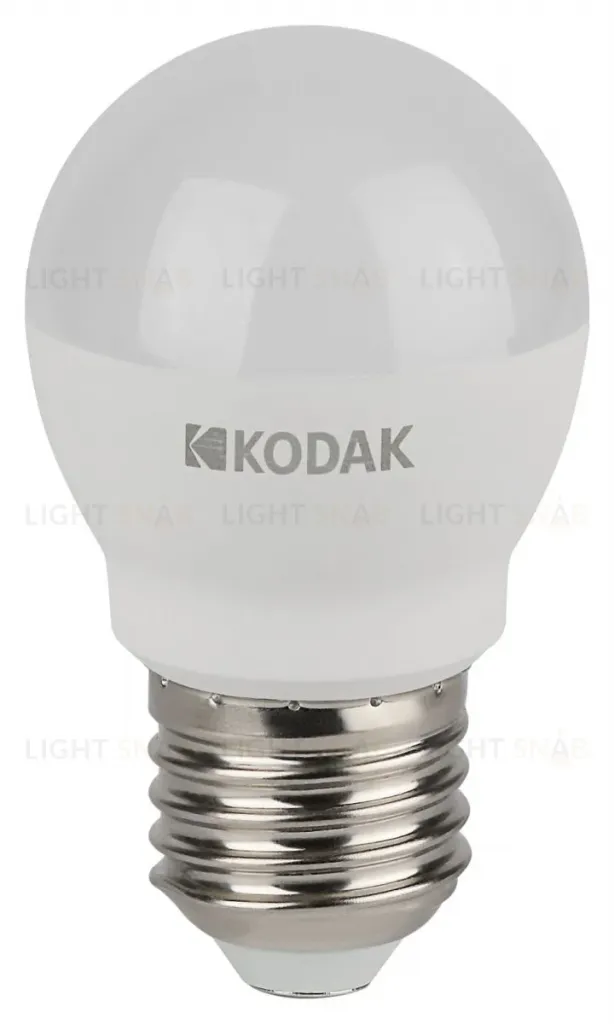 Лампа светодиодная Kodak LED P45-11W-830-E27 K 11Вт шар теплый белый свет Е27 Б0057620 Б0057620