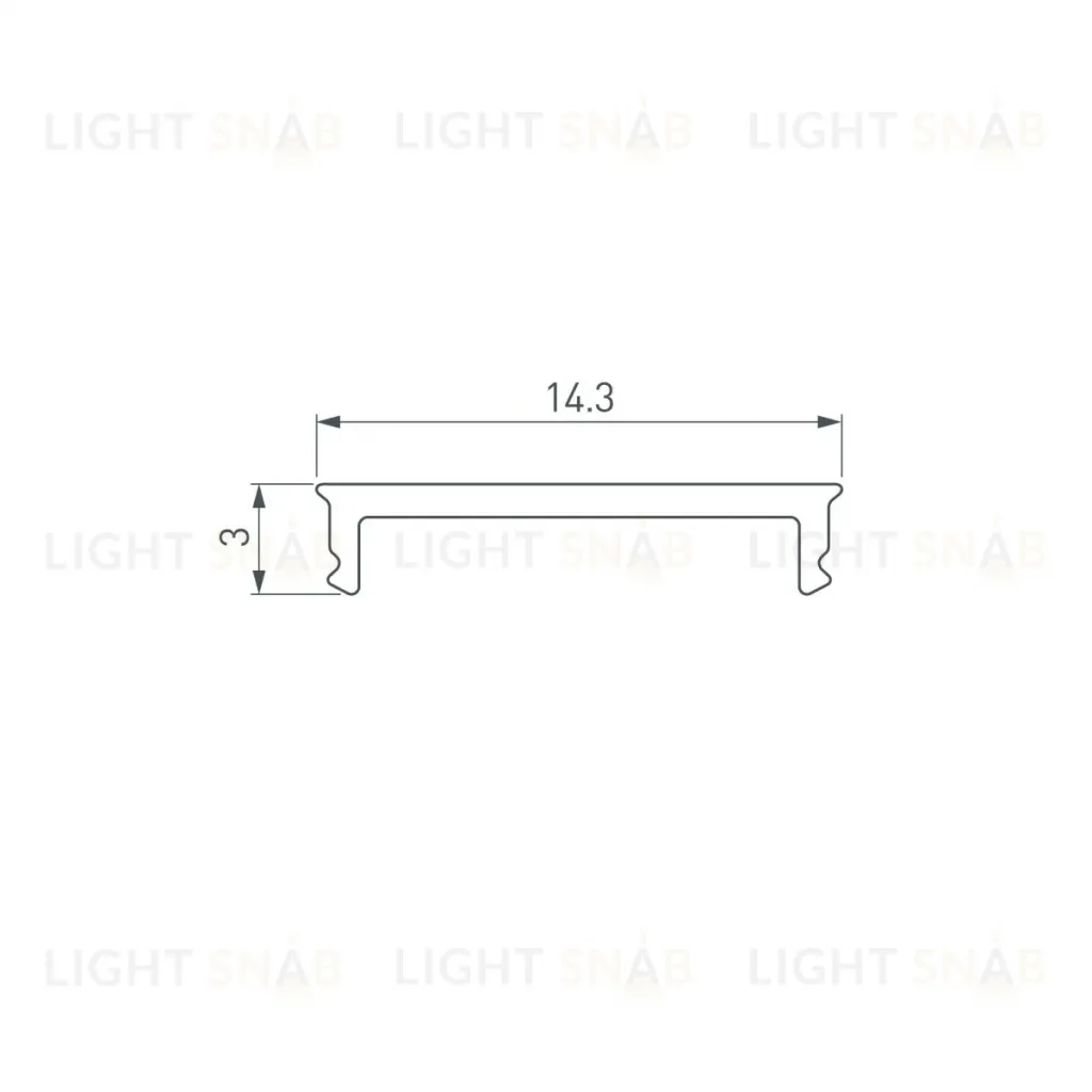 Экран Arlight SL-SLIM15-H10-W14-3000 OPAL (Пластик) 065381 065381