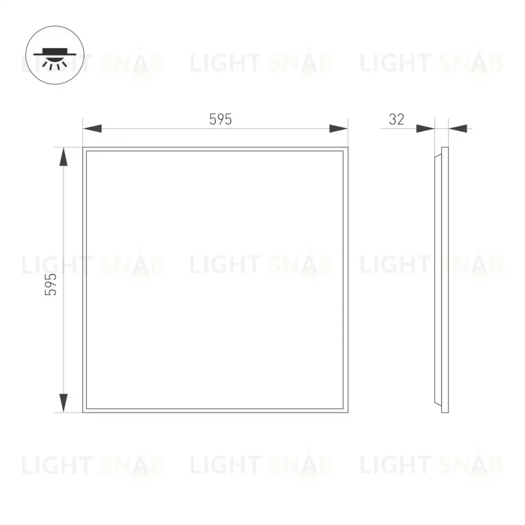 Светодиодная панель Arlight DL-TITAN-S600x600-40W Day4000-MIX (Белый, 120 deg, 230V, DALI) (IP40 Металл) 064970 064970