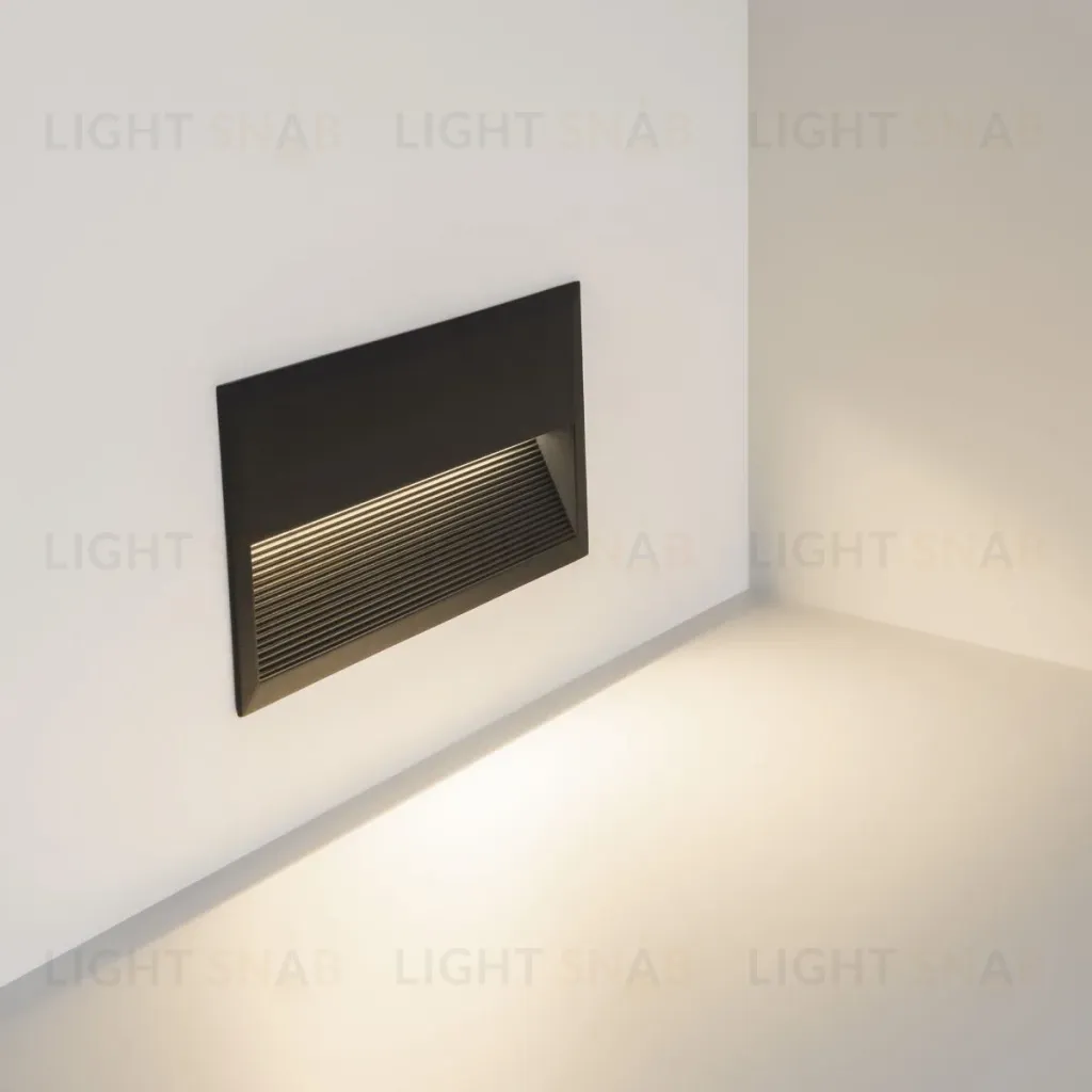 Светильник для ступеней Arlight LTD-RIBONIK-S271x136-10W Day4000 (Черный, 50 deg, 230V) (IP65 Металл) 056720 056720