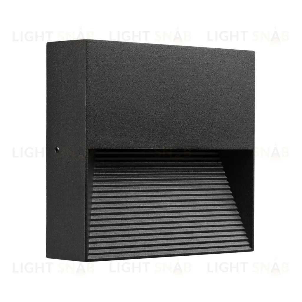 Светильник для ступеней Arlight LGD-RIBONIK-S114x114-5W Warm3000 (Черный, 50 deg, 230V) (IP65 Металл) 056713 056713
