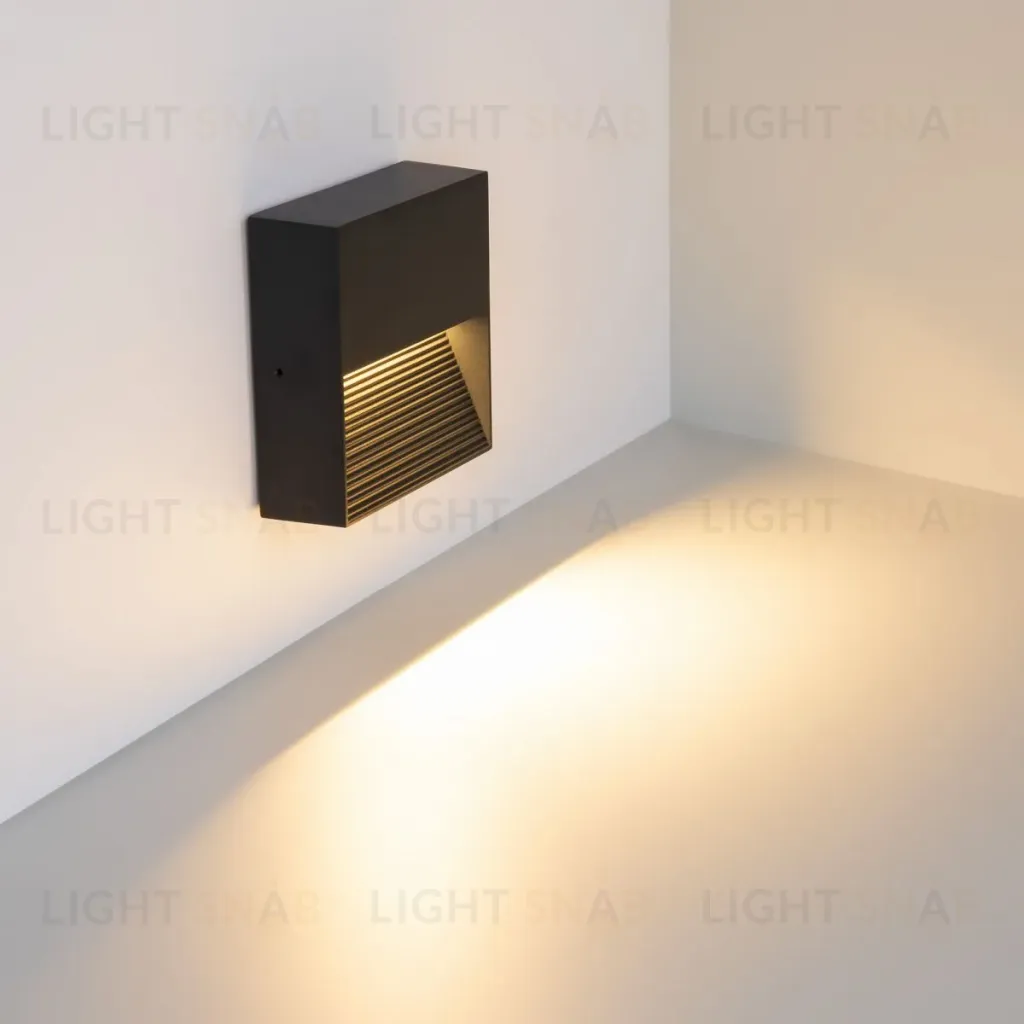 Светильник для ступеней Arlight LGD-RIBONIK-S114x114-5W Warm3000 (Черный, 50 deg, 230V) (IP65 Металл) 056713 056713