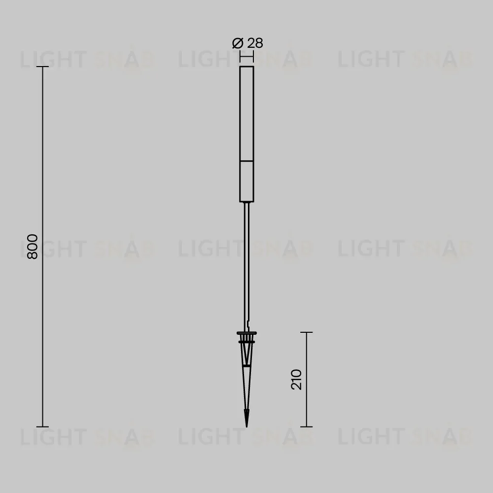 Ландшафтный светильник Maytoni Flare O510FL-L3BS3K O510FL-L3BS3K