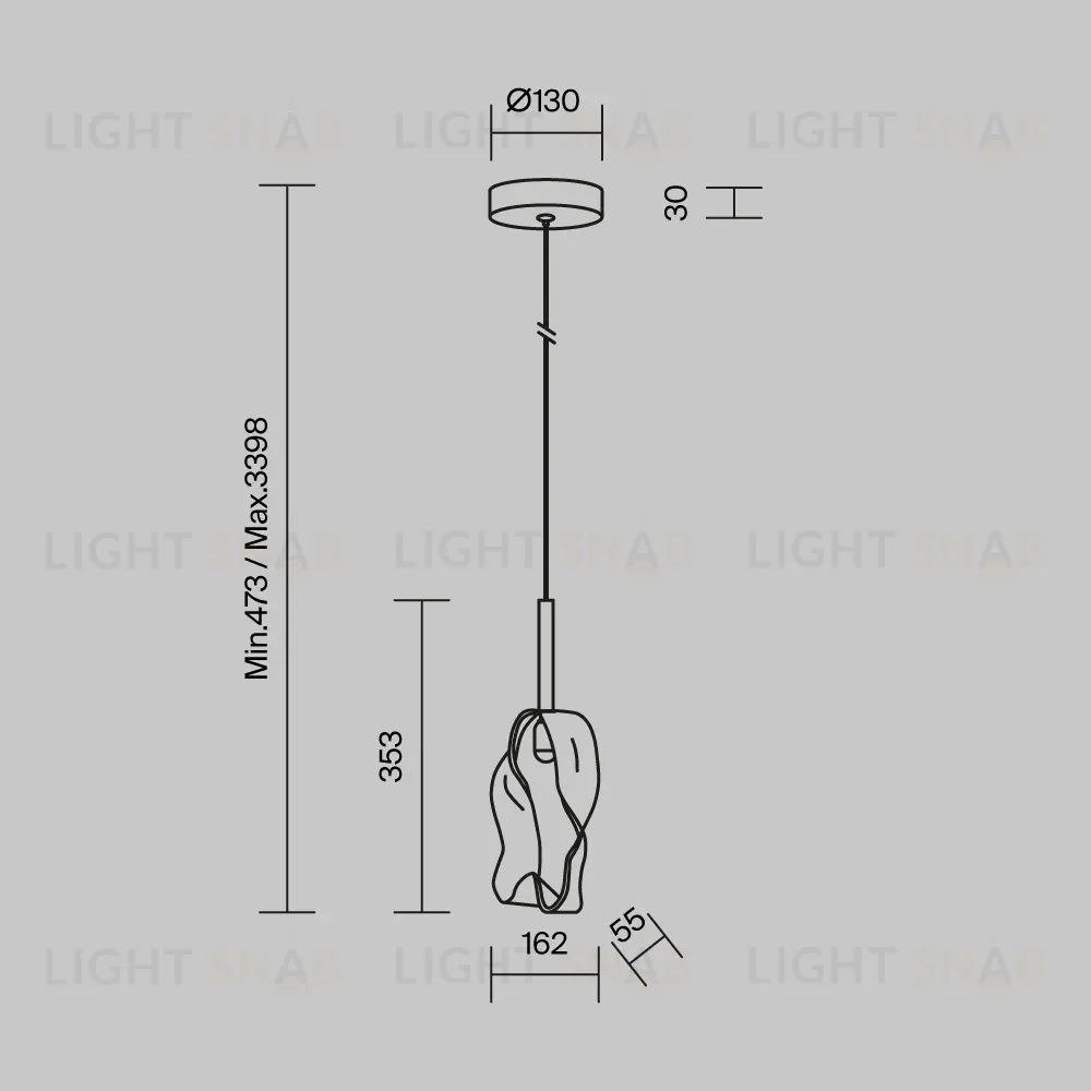 Подвесной светильник Maytoni Shiori MOD524PL-L3BSK2 MOD524PL-L3BSK2