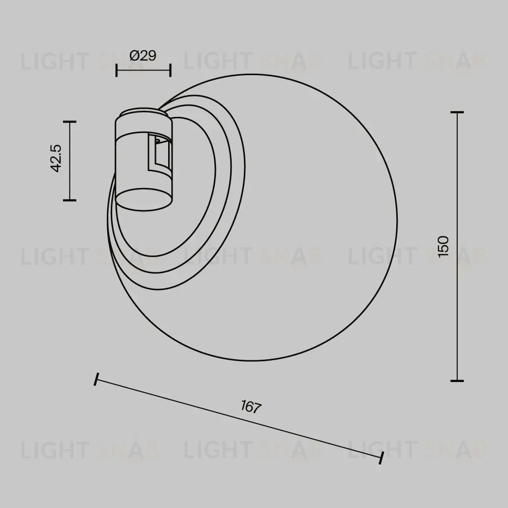 Трековый магнитный светильник Maytoni Technical Luna TR229-1-8W3K-BS TR229-1-8W3K-BS