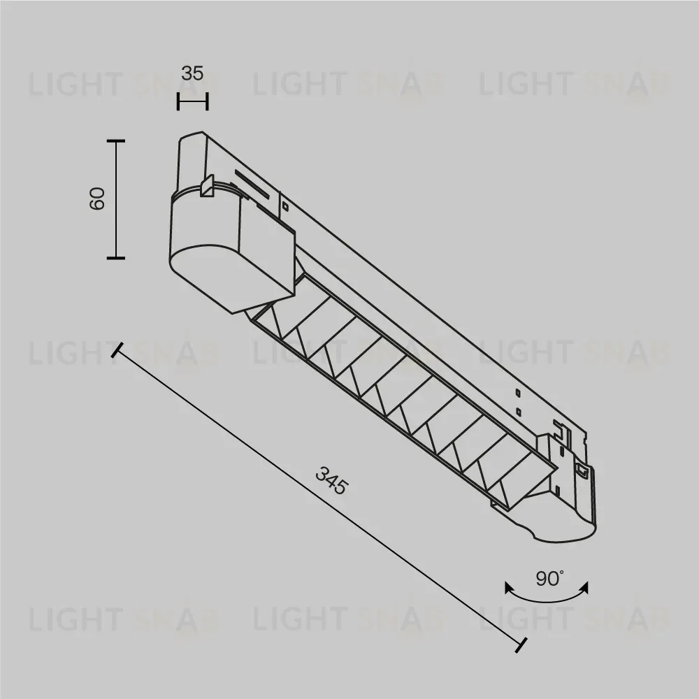Трековый трехфазный светильник Maytoni Technical Points  TR195-3-10W4K-M-B(N) TR195-3-10W4K-M-B(N)