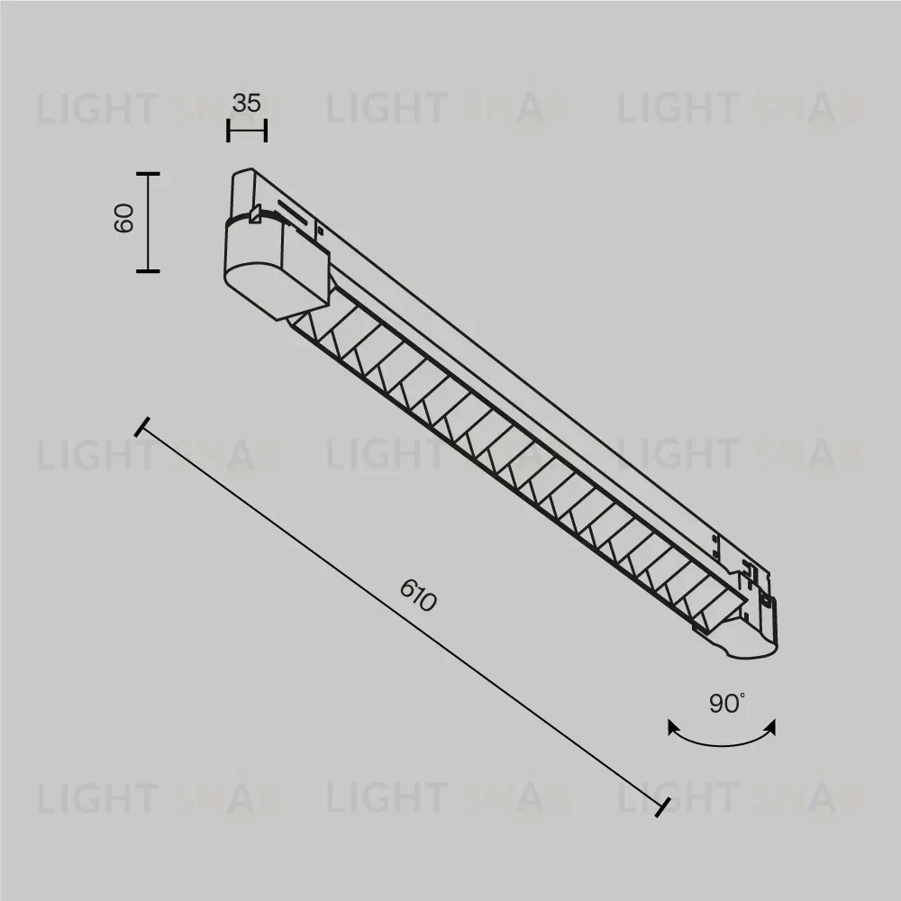 Трековый трехфазный светильник Maytoni Technical Points TR195-3-20W4K-M-B(N) TR195-3-20W4K-M-B(N)