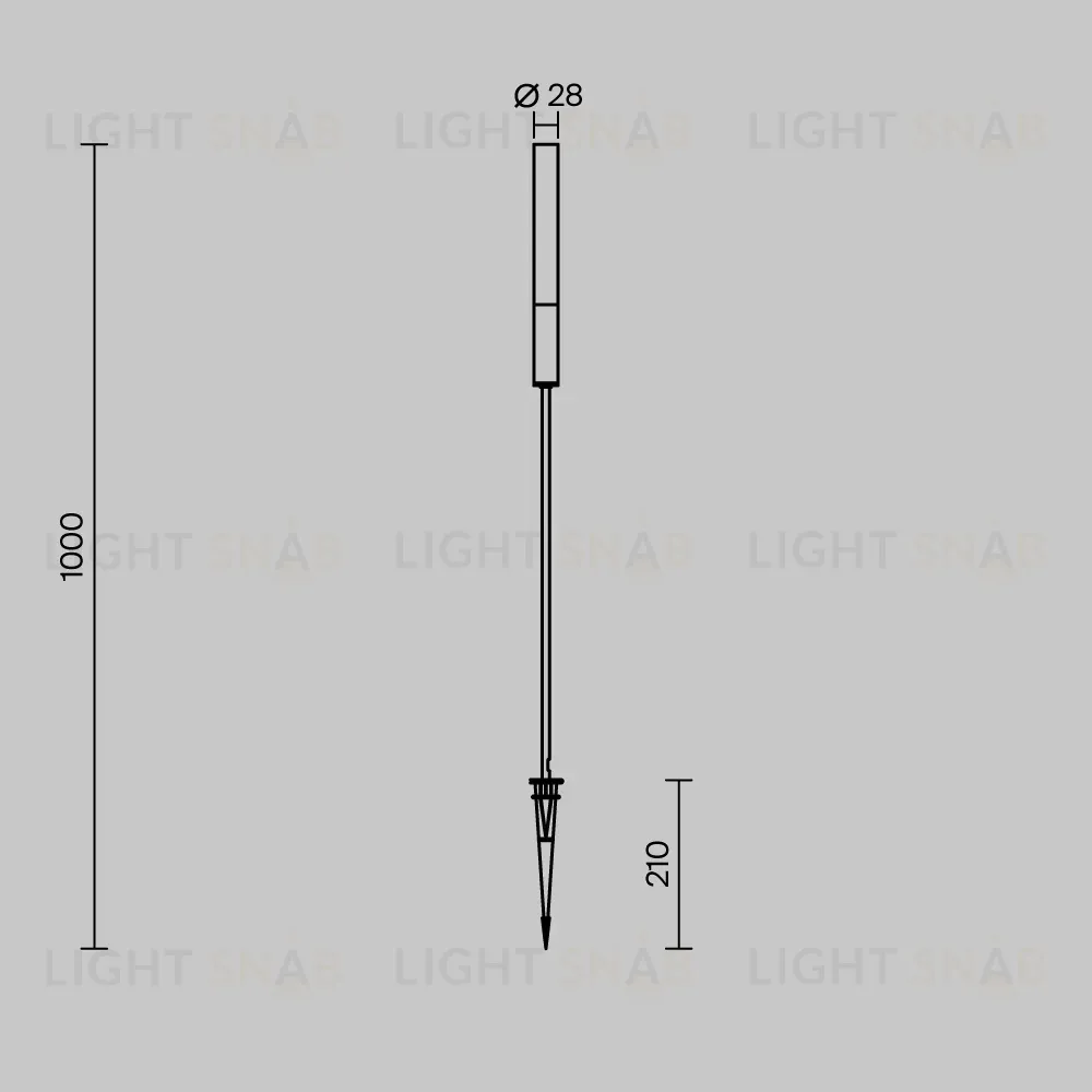 Ландшафтный светильник Maytoni Flare O510FL-L3PT3K1 O510FL-L3PT3K1