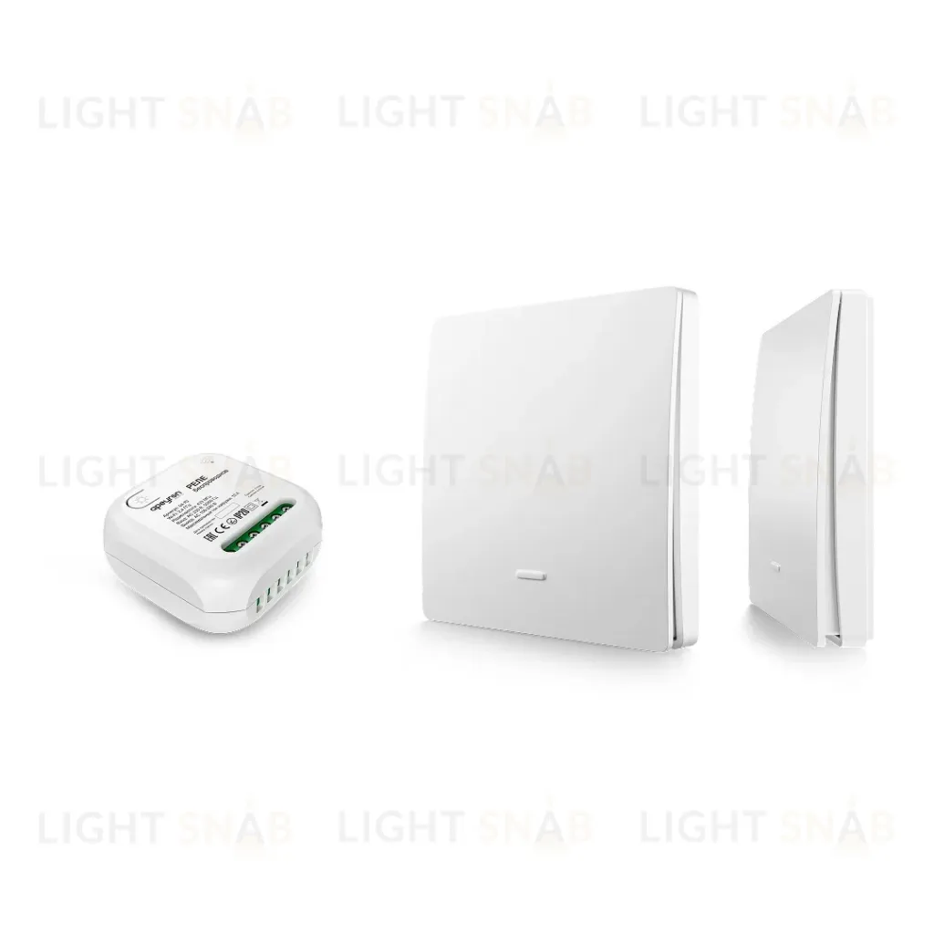 Реле с кинетическими выключателями, IP44, Wi-Fi 2,4 ГГц, Smart, 2выкл., 1 реле. бел. Apeyron 04-74 04-74